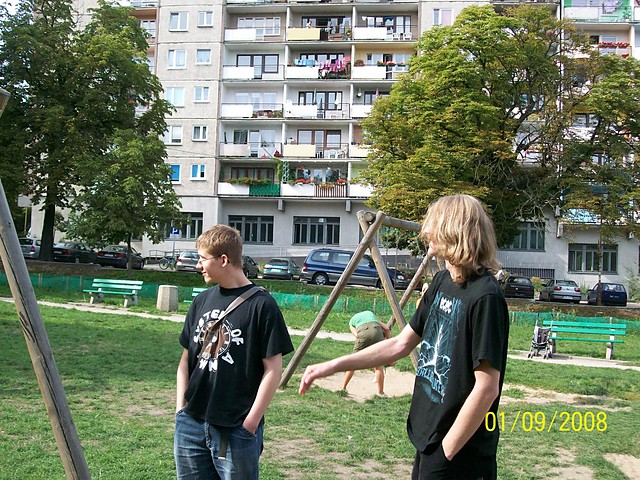 Z przyjacielem - Makiem w parku