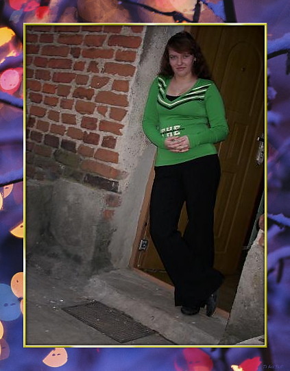 przed moim domkiem:)