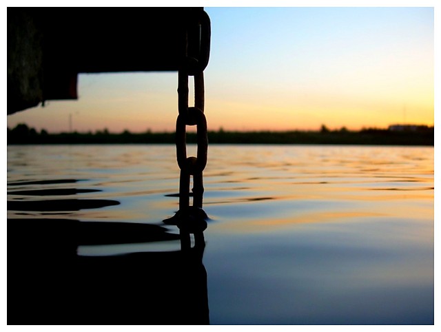 Water on a chain
