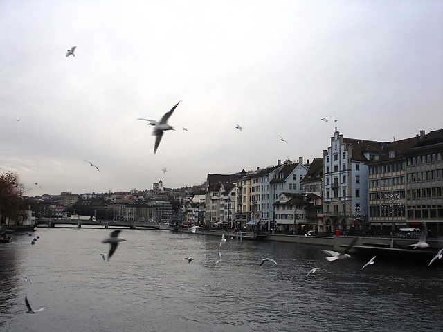 Spacerkiem na rzek Limmat