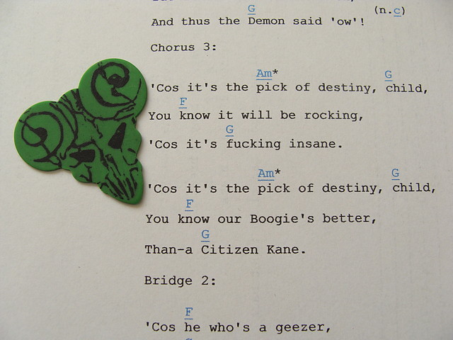 'Cos it's a pick of destiny
