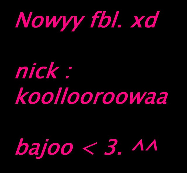 nowyy fbl ;**