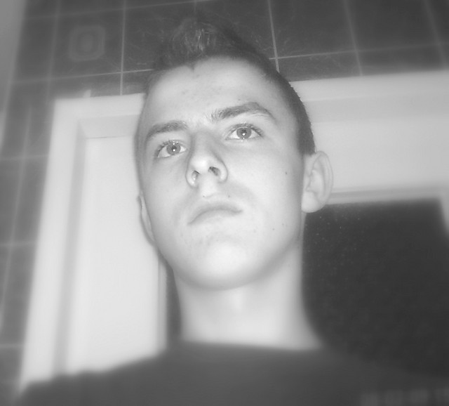 ; )
