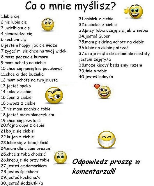 NA ILE PROCENT MNIE LUBICIE !!!!