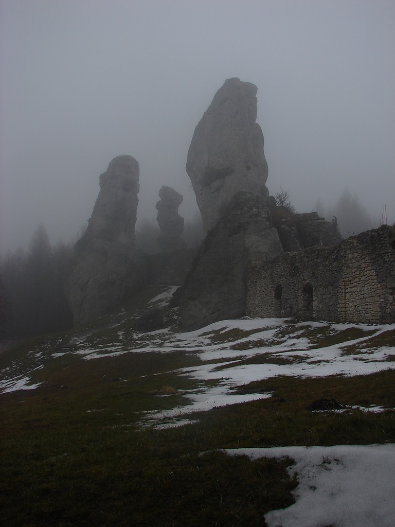 Ogrodzieniec we mgle 
