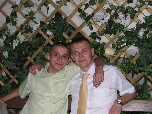 Z Braciszkiem na Weselu ;D