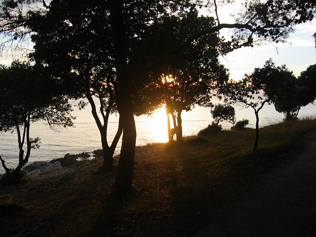 When the sun goes down.