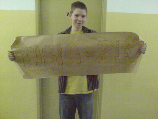Plakat z naszej scenki klasowej 