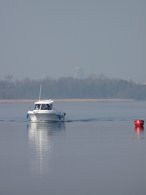 boat in the fog