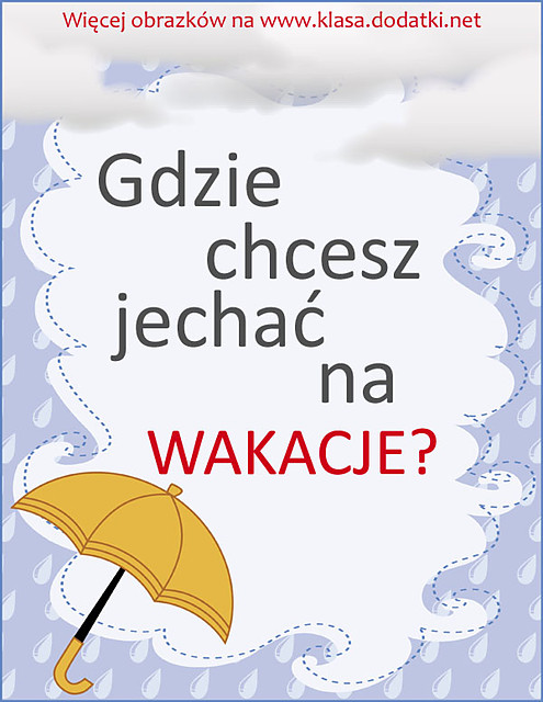 Gdzie chcesz jecha na Wakacje:)