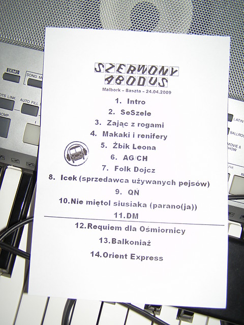 setlista...to podstawa...