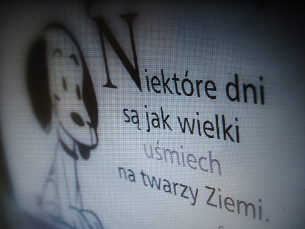 umiech na ziemi.  ; ))