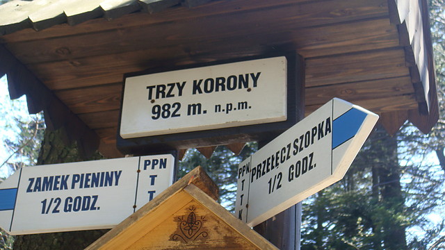 Trzy Korony.... 982m.n.p.m