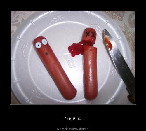 ycie jest brutalne;)