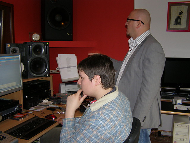 In da studio with...