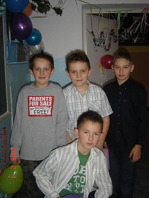 Na zabawie choinkowej z kolegami