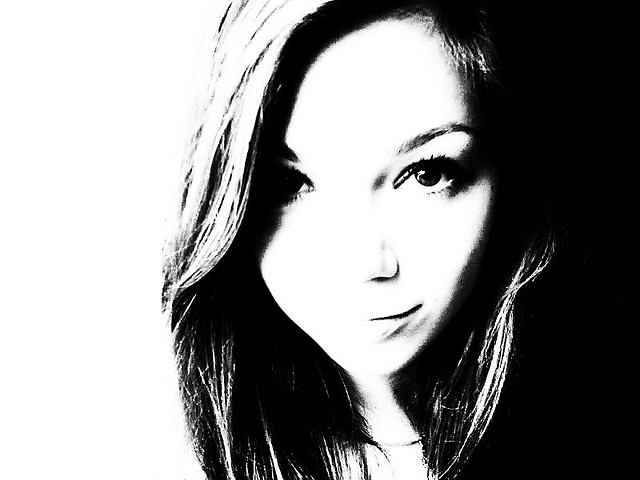 black or white