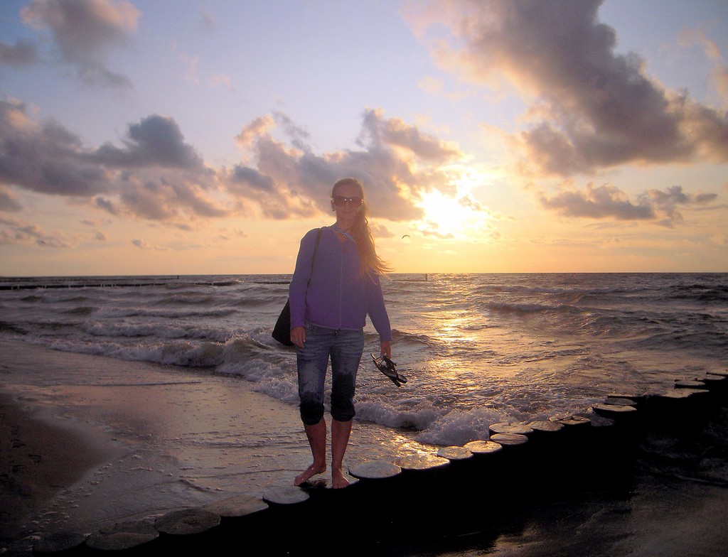 Sunset.