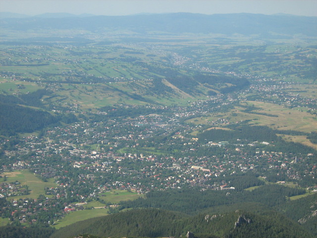 Widko na Zakopane