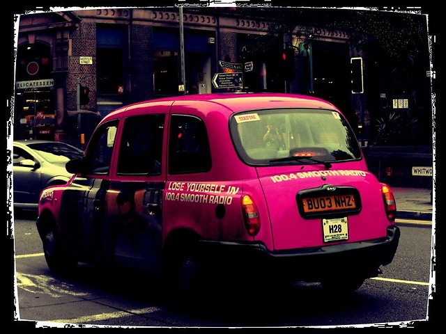 Pink taxi