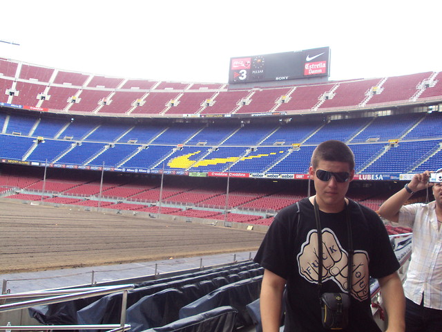Na stadionie w Barcelonie...