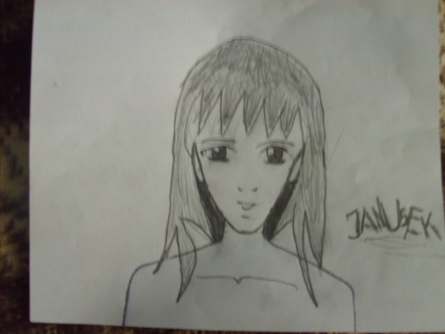 Manga female face