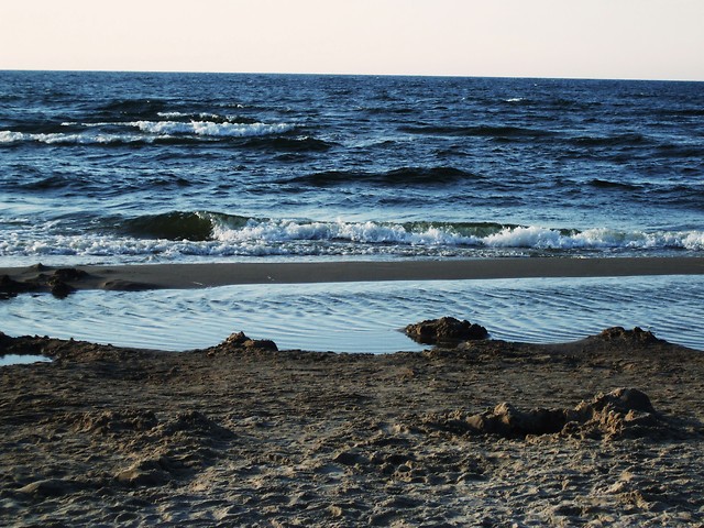 sur la mer.