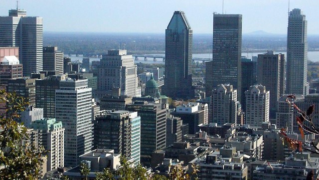 Montreal widoczny z wulkanu