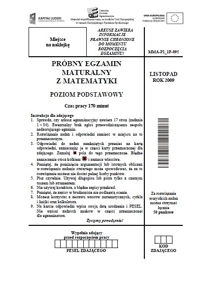Egzamin gimnazjalny ^.^