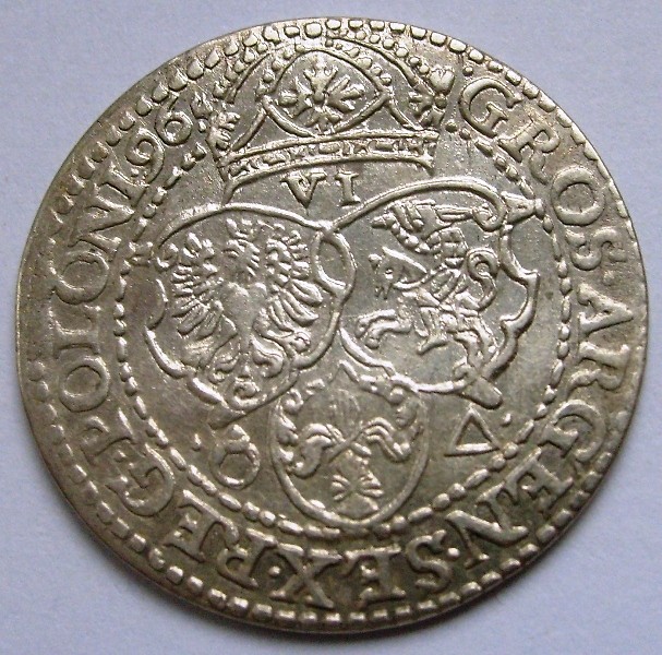 6 groszy Zygmunt III Waza 1596	