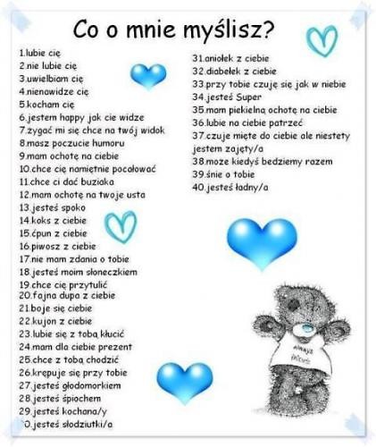 Co o mnie mylisz? 