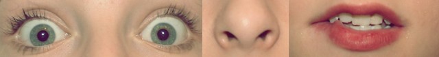 . eyes . nose . mouths .
