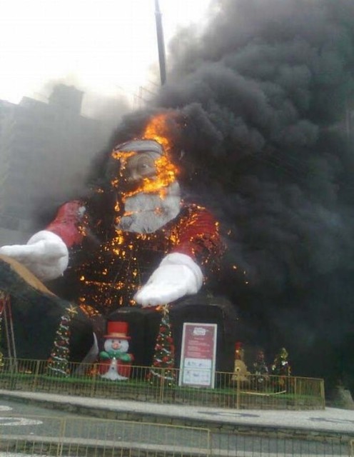 Burn santa burn!