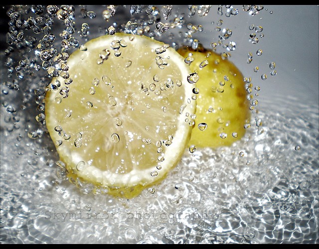 water & lemon ;] 
