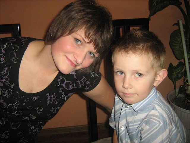 Z bratem Krzysiem;]