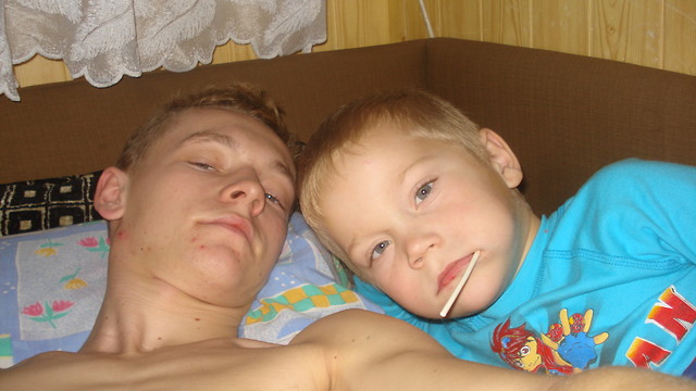z braciszkiem kofanym he...;D