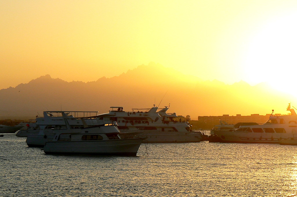 Red Sea, sunset