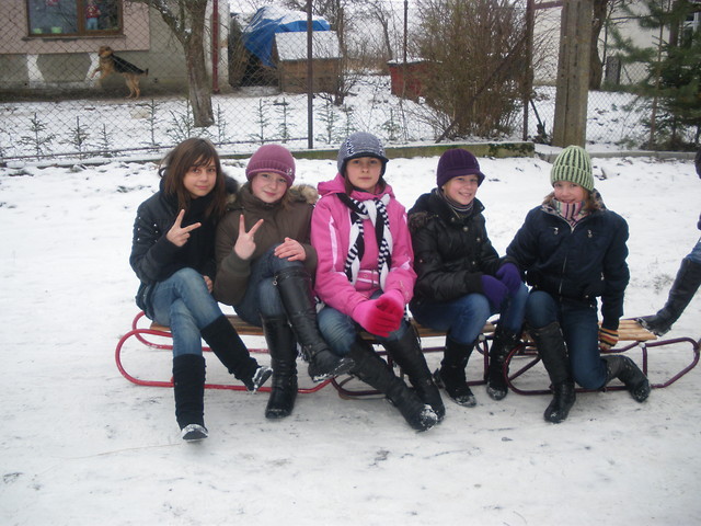 Na sankach :P 