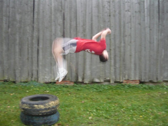 backflip w moim wykonaniu