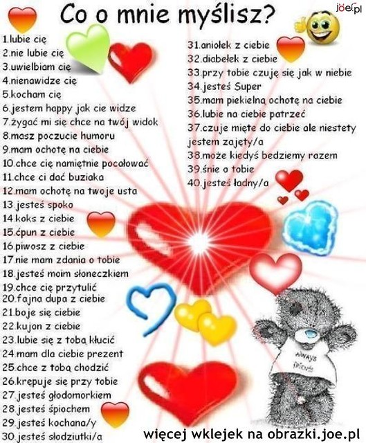co o mn myslisz:*