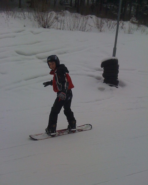 nauka na snowboardzie!!;D