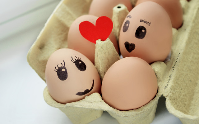 Eggs in love.