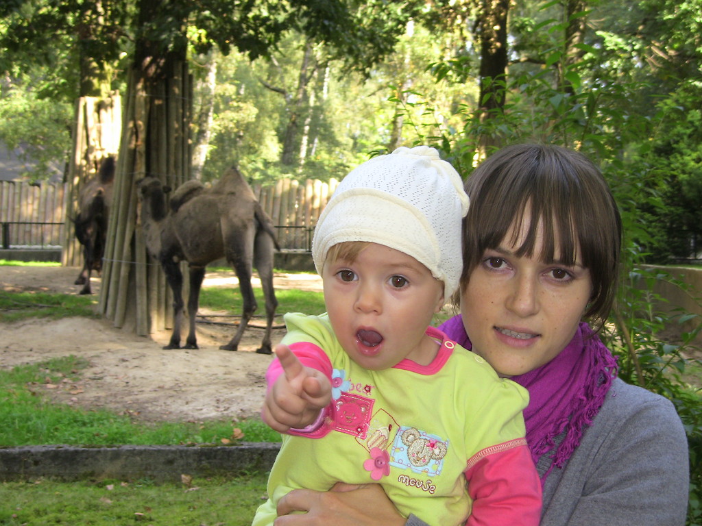 ona i crka w Krakowskim Zoo