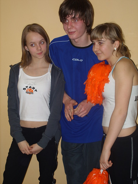 w obecnoci  czirliderek :) 