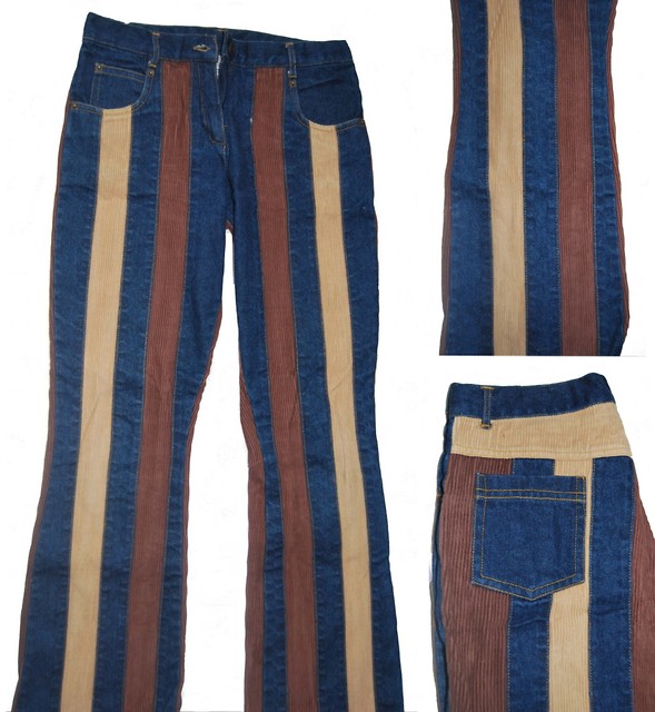 spodnie jeans-sztruks