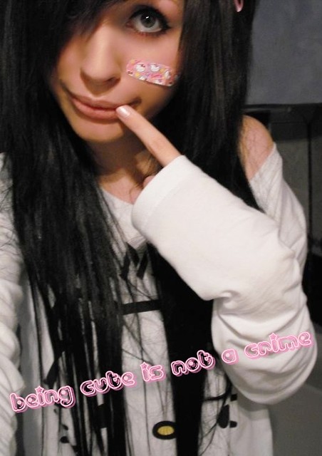 being cute