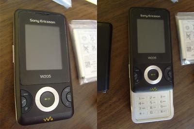 sony ericson w205