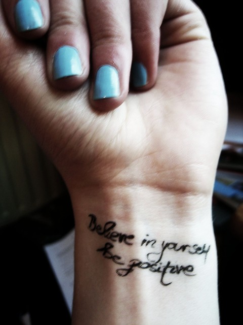 believe in yourself,be positive