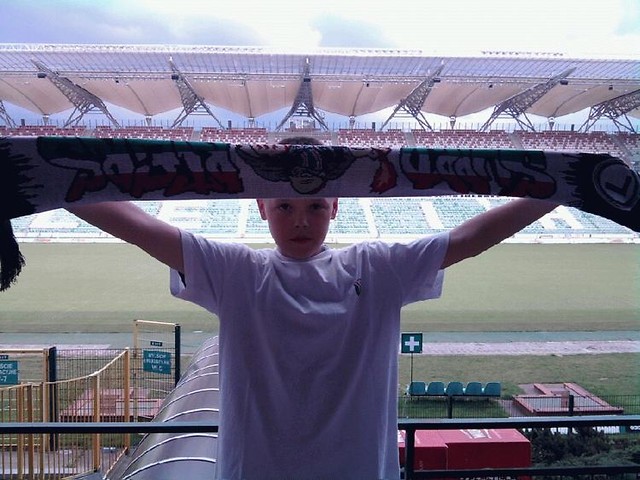na stadionie Legii. 