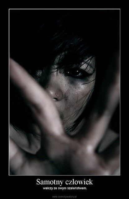 Samotny...